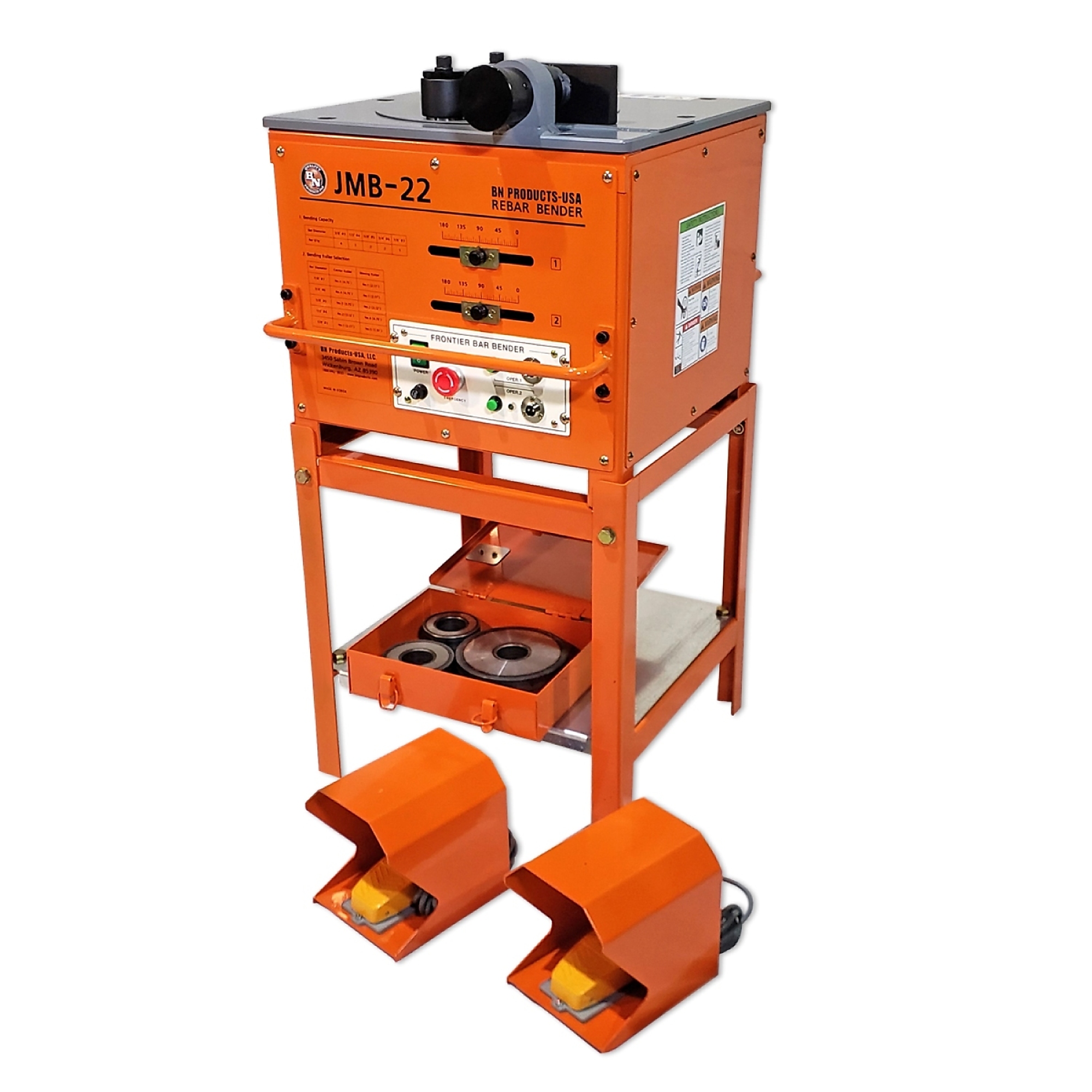 BN Products, #7 (7/8in.) Rebar Bender with Stand, Model# JMB-22